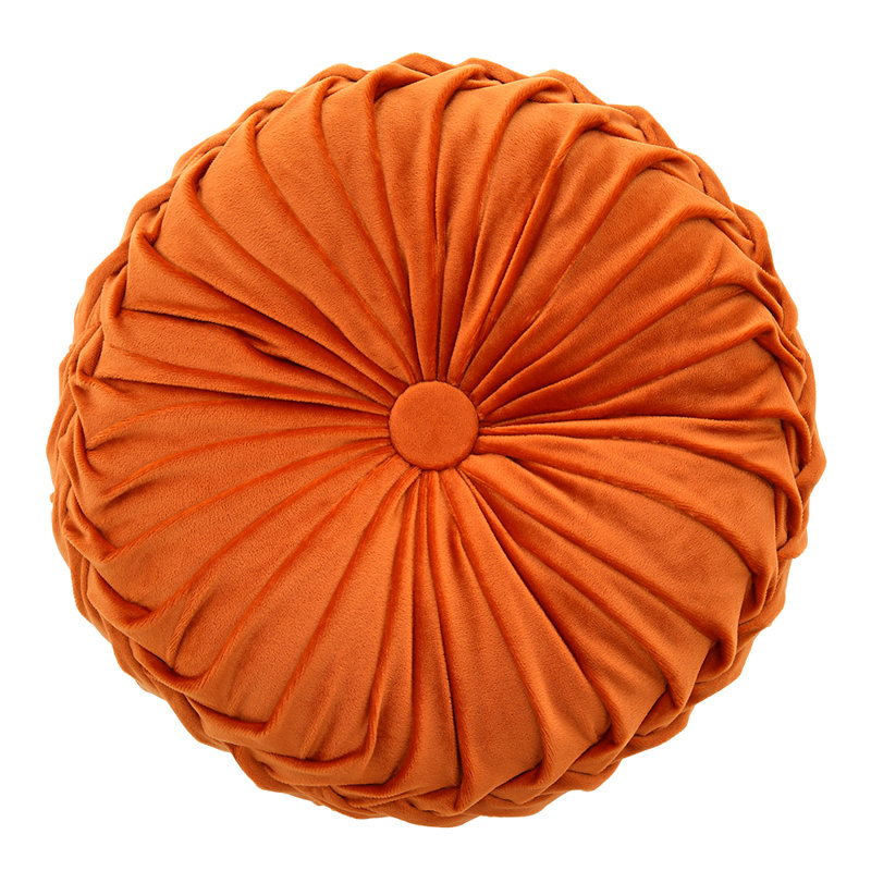 Benancio Circular Pillow Insert, 5cm H x 45cm W, Orange