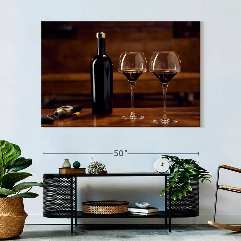 Yarlin Red Wine Drinking, 34" H x 51" W