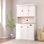 Armoire de rangement pour garde-manger de 71 po avec comptoir de four à micro-ondes, huche autoportante avec tablettes réglables, 6 portes et 1 tiroir