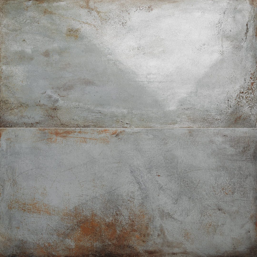 Angela Harris Fremont 23.62" x 47.24" Semi-polished Cement Look Porcelain Floor and Wall Tile (15.49 SQFT / Box) Bond Tile 