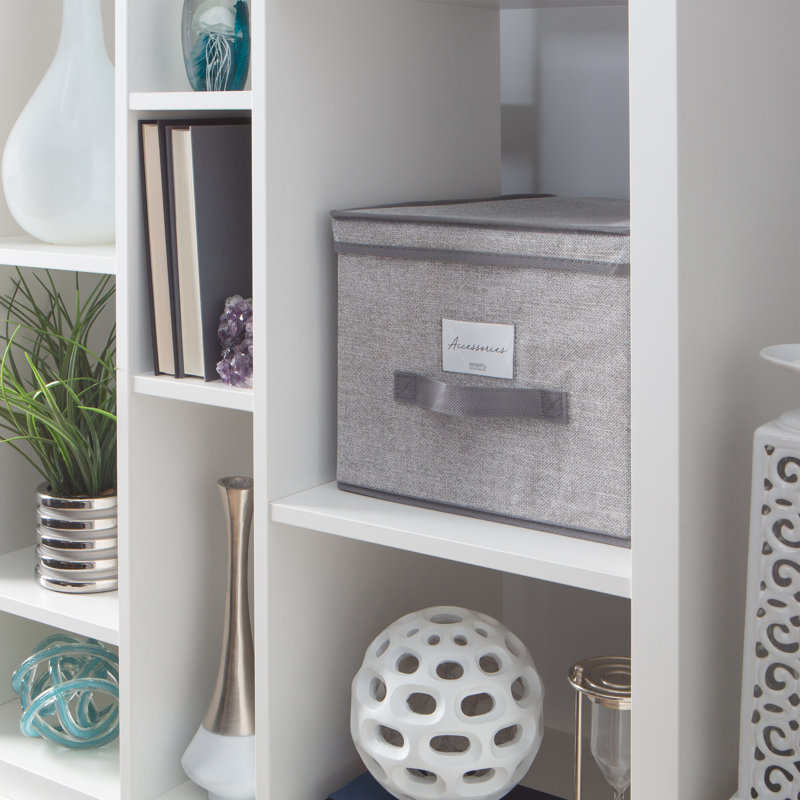 Large Gray Foldable Polypropylene Storage Bin with Lid