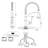 Single-Handle Pull-Down Sprayer 3 Spray Kitchen Faucet-64600622