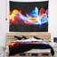 Tapisserie abstraite de feu et de glace-28484262