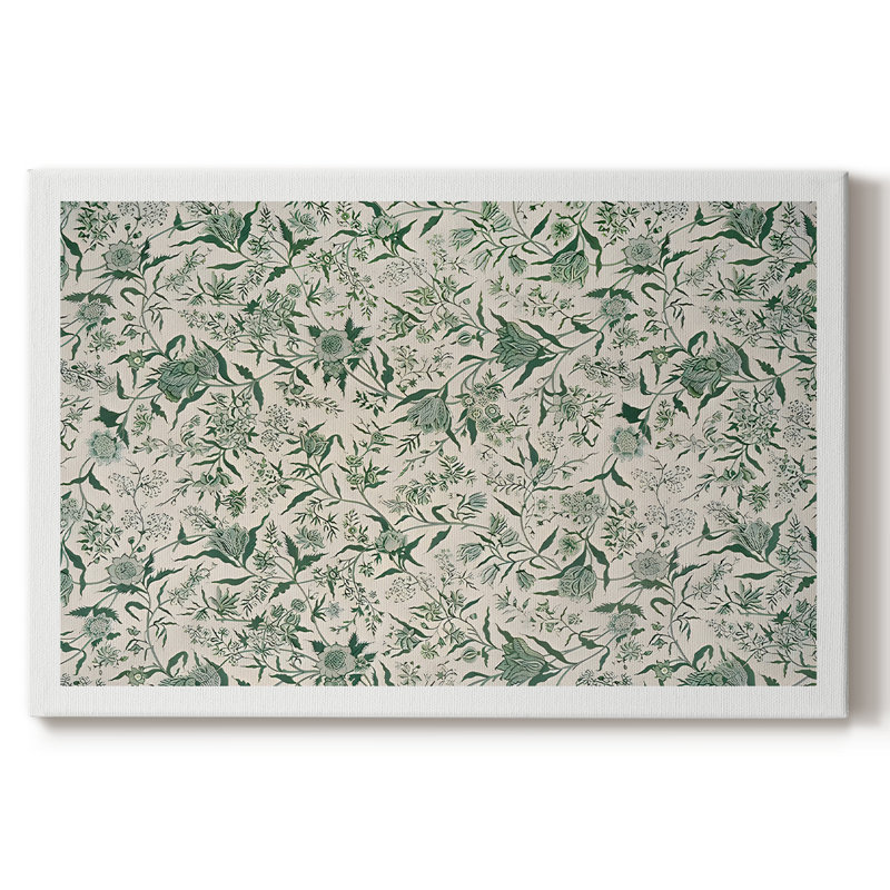 Botanique rétro - CXI, H 9 po x l 13 po x P 1,5 po, Toile tendue