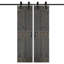 Porte de grange à panneaux et en bois avec quincaillerie d'installation-69420413-69420418