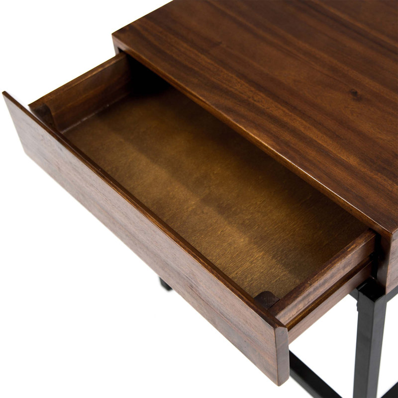 Rugged and Functional Industrial Storage Side Table Crafted from Sustainable Materials for a Clutter-Free Living Space