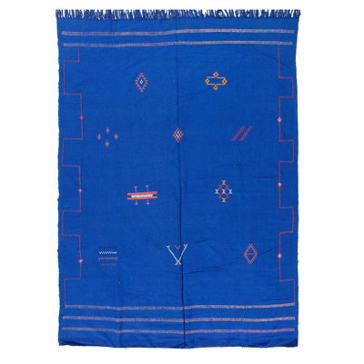 Aanyla One-of-a-Kind 6'5" X 9'1" 1970s Area Rug in Blue