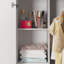Armoire d'angle en L avec armoire supérieure