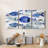 " Fish Parade II " 3 - Pieces-614761572
