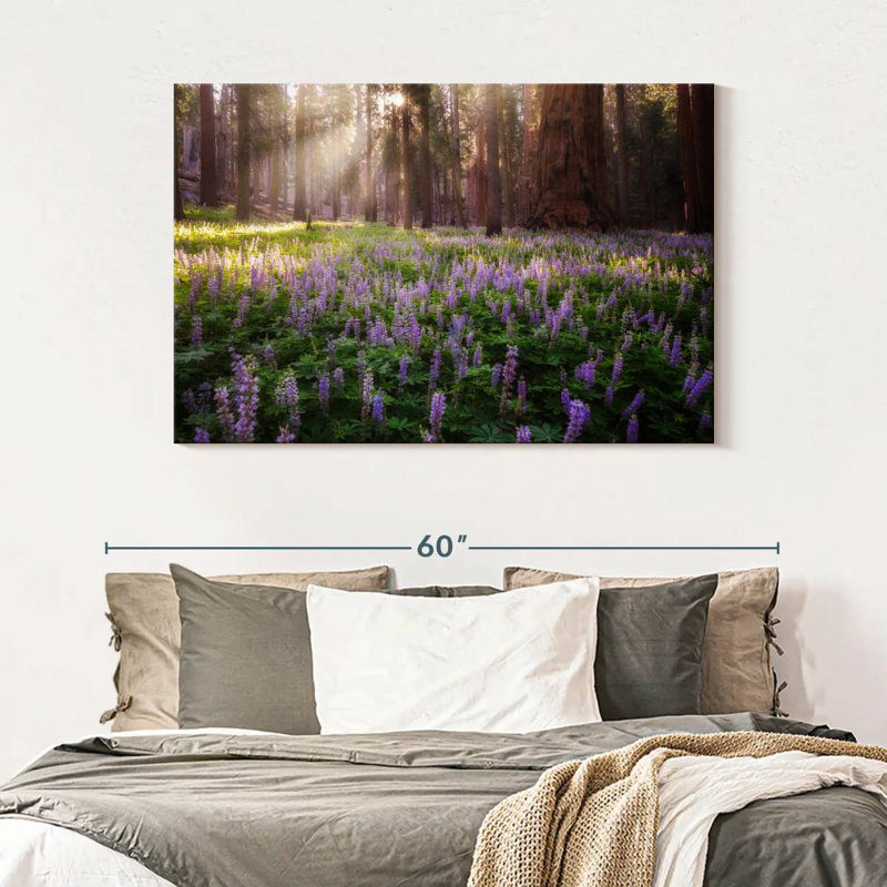Harnek Forest Lupine Flowers, 32" H x 48" W