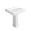 Lavabo de salle de bain rectangulaire en porcelaine vitreuse avec trop-plein Apex-99407255-96123226