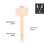 Maillet en bois Viski Professional ™