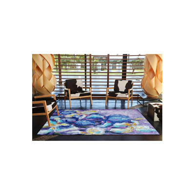Washable Sea Patterned Woven Area Rug