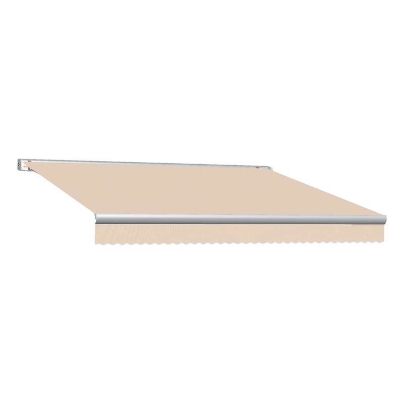 Auvent rétractable avec cassette Awntech Key West, Manuel, Tanné, H 9,38 po x l 144 po x P 120 po