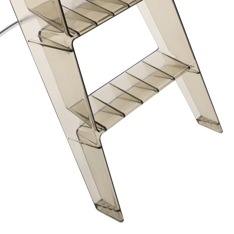 3 Step Ladder Folding Step Stool, Brown