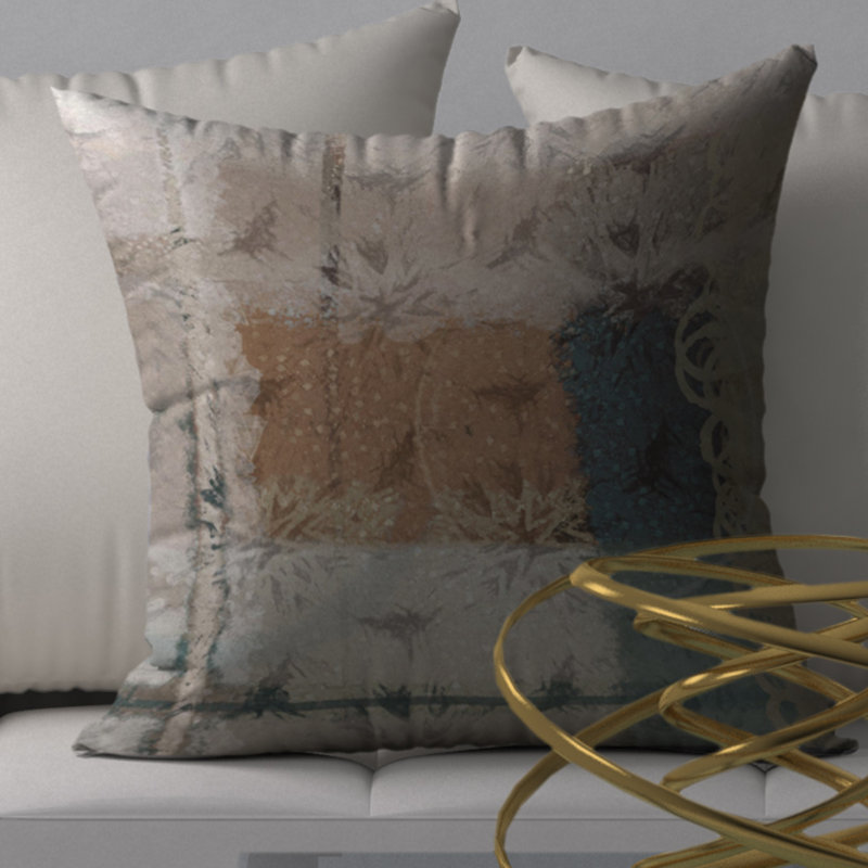 Abstract Throw Pillow, 24" x 24"