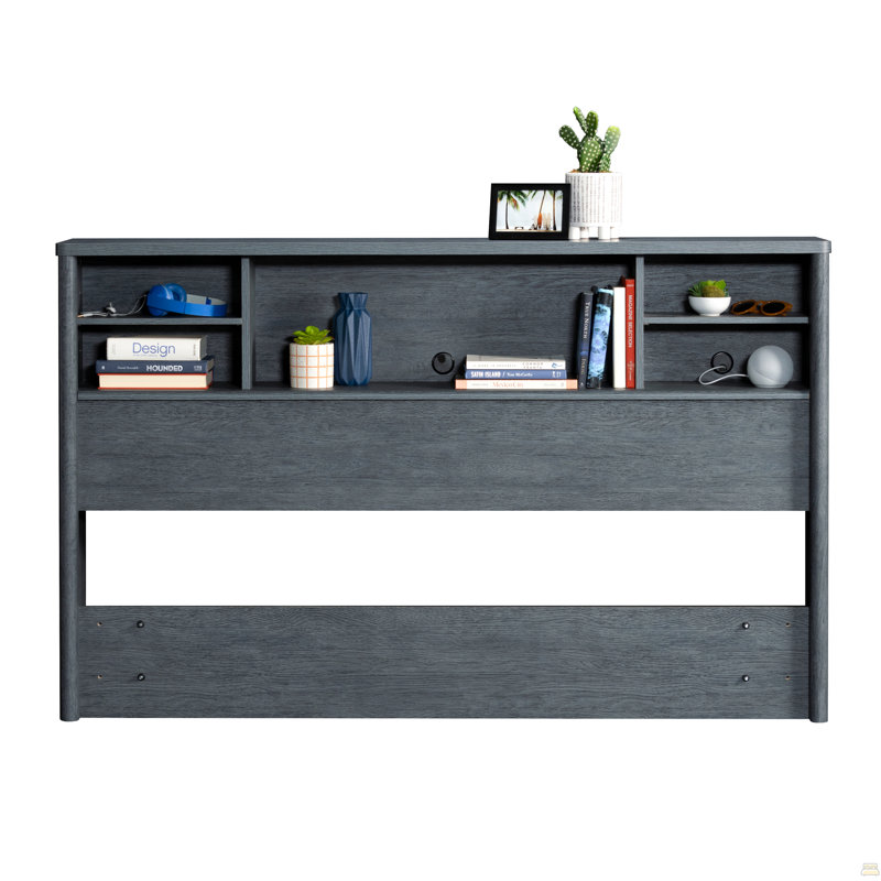 Tête de lit bibliothèque double / grand avec casier de rangement spacieux, Blanc