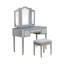 Ensemble de coiffeuse avec tabouret et miroir Magallon-21965110