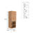 Medicine Single Door Cabinet 32" H, Two Interior Shelves, Two External Shelves-10907120-10907121