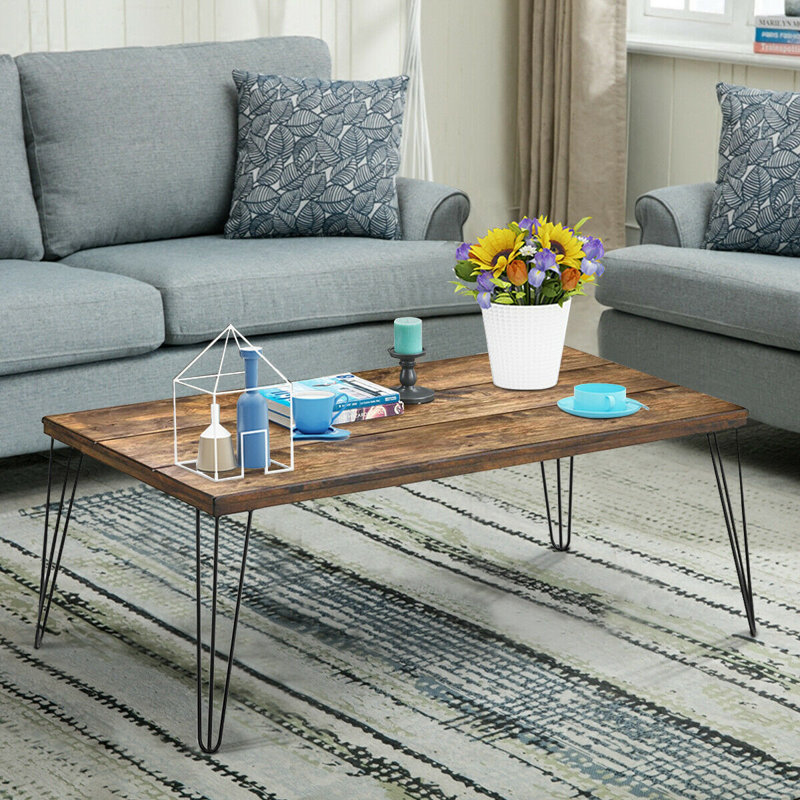 Badger Solid Wood Top Coffee Table