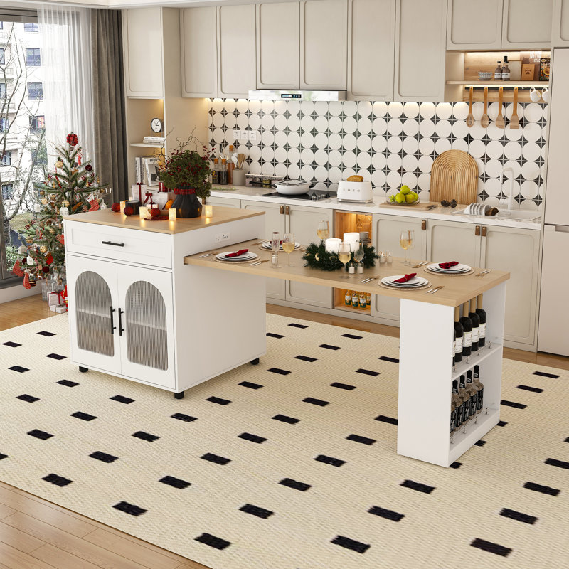 Îlot de cuisine Kirae, Blanc