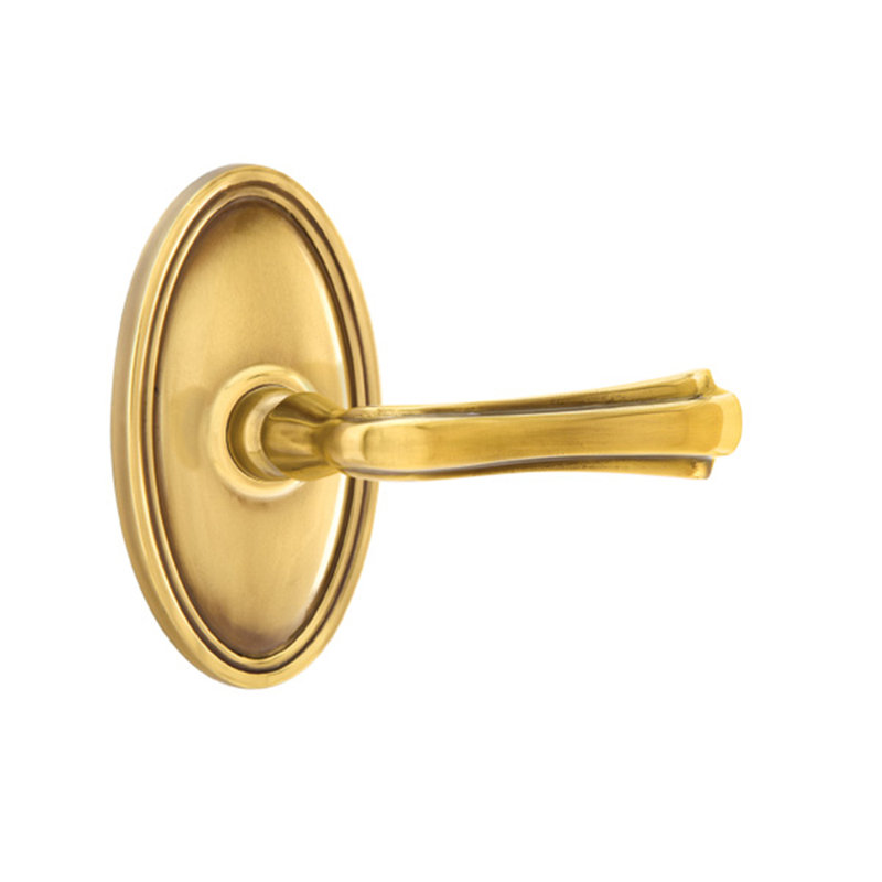 Levier de porte avec rosette Wembley, Gauche, Antique français