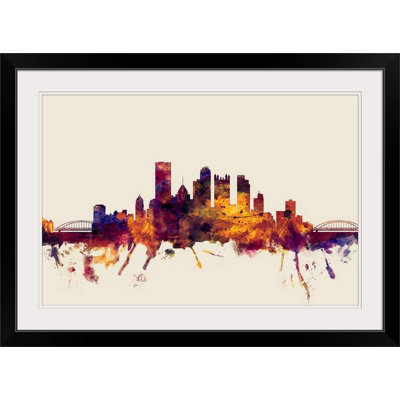 «Pittsburgh Pennsylvania Skyline» par Francy, impression
