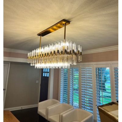 Lustre ovale rond Tampico