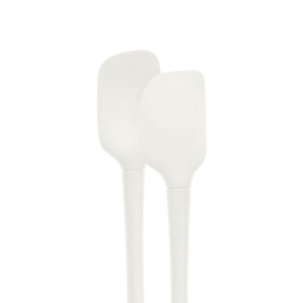 Flex-Core Mini Spatula & Spoonula All Silicone White