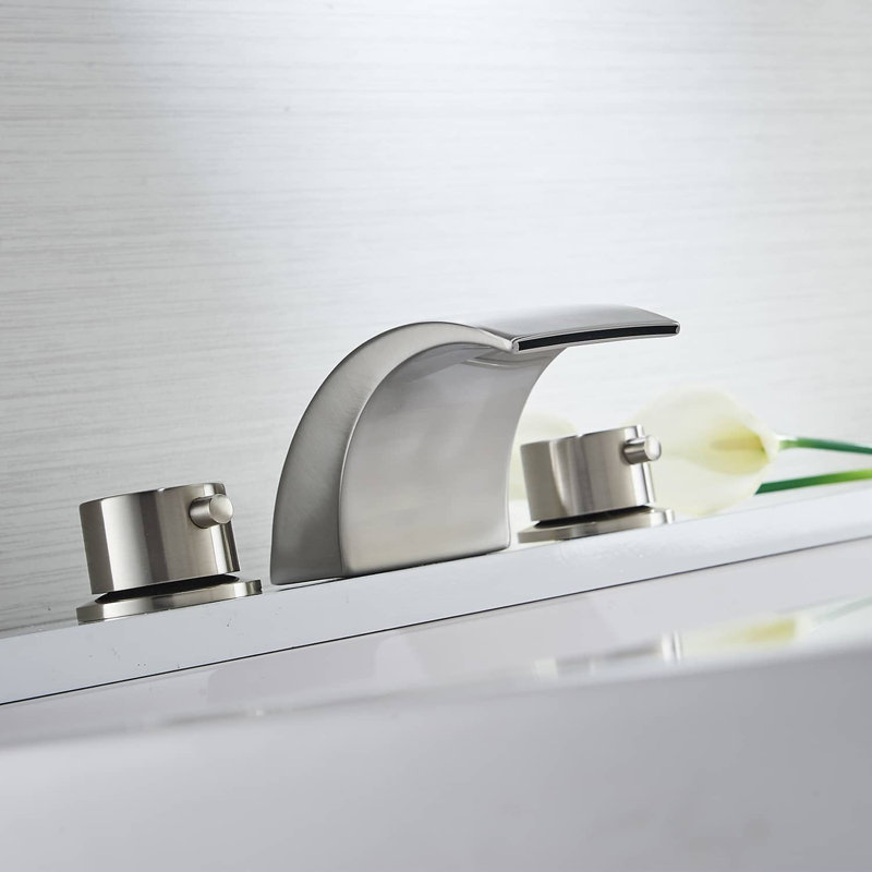 2-handle Bathroom Faucet, Nickel