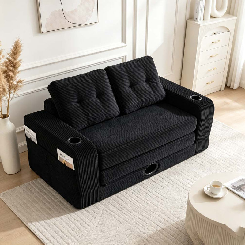Canapé convertible, Noir