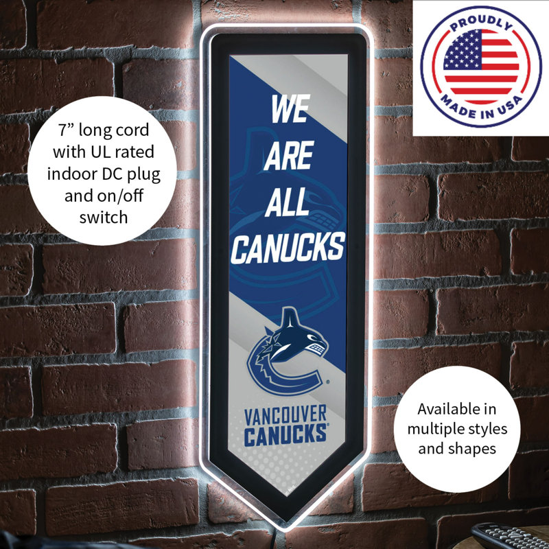 Enseigne murale NHL Team Pennant, Canucks de Vancouver