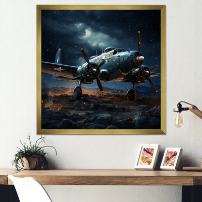 " Military Plane Blue Thundering Skies "