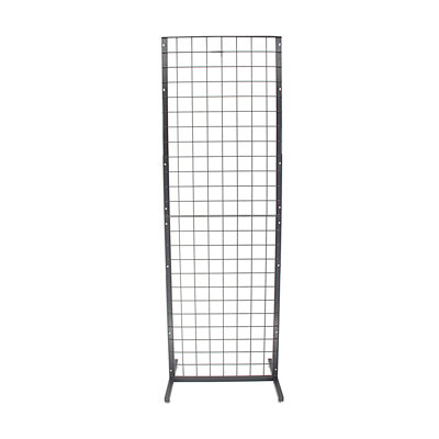 Heanor Metal Stand Gridwall Display Sturdy Metal Wire Merchandiser Rack Floor Stand Display for Apparel