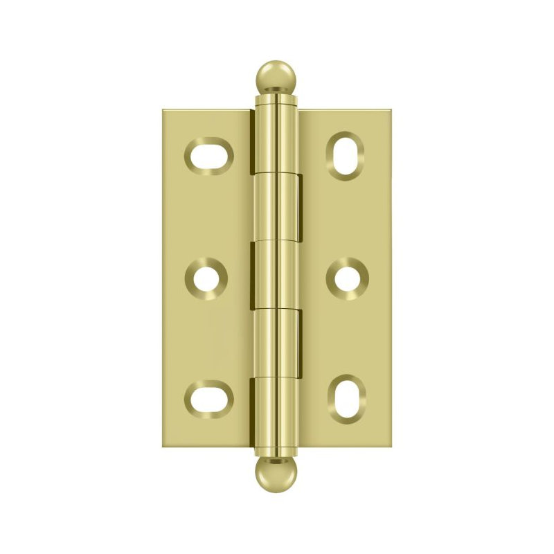 2.5'' x 1.75'' Butt Bearing Hinge, Polished Brass