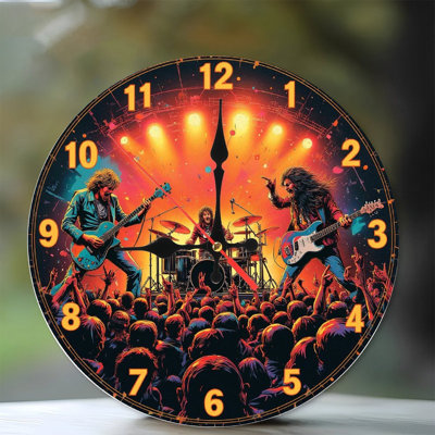 Horloge murale Rock Band