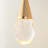 1 - Light Gold LED Crystal Swing Arm Sconce
