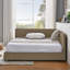 Full Size Upholstered Tufted  Bed Frame, Sofa Bed Frame With Comfortable Backrest And Armrests, Full Size Bed For Bedroom, Living Room,Velvet, BROWN(80.5''*59''*30.5'')