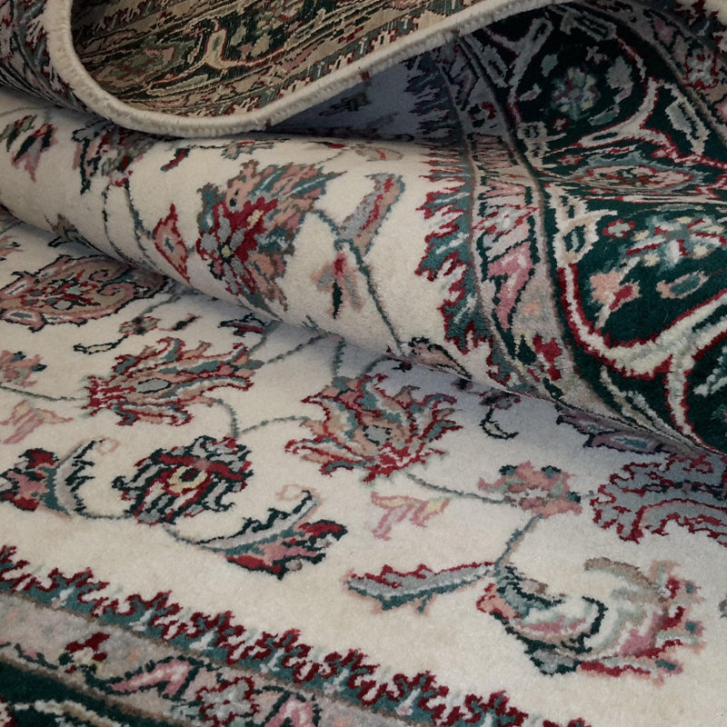 Isabelline Hand Made Formal All Over Indo Tabriz Rug - 4'0'' X 6'0''