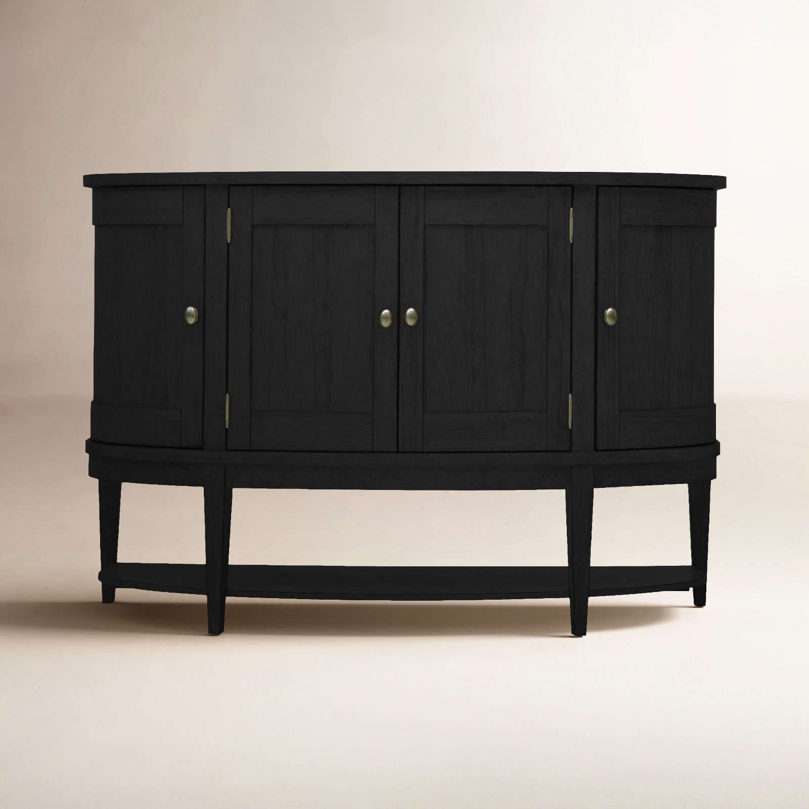 Mya 64" Oak Sideboard, Black