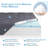 Medium Dual Layer 2-in-1 total 4" Memory Foam Mattress Topper With 8-21" Deep Pocket Cooling Mattress Pad, Designed For Back Pain Relief-352241911