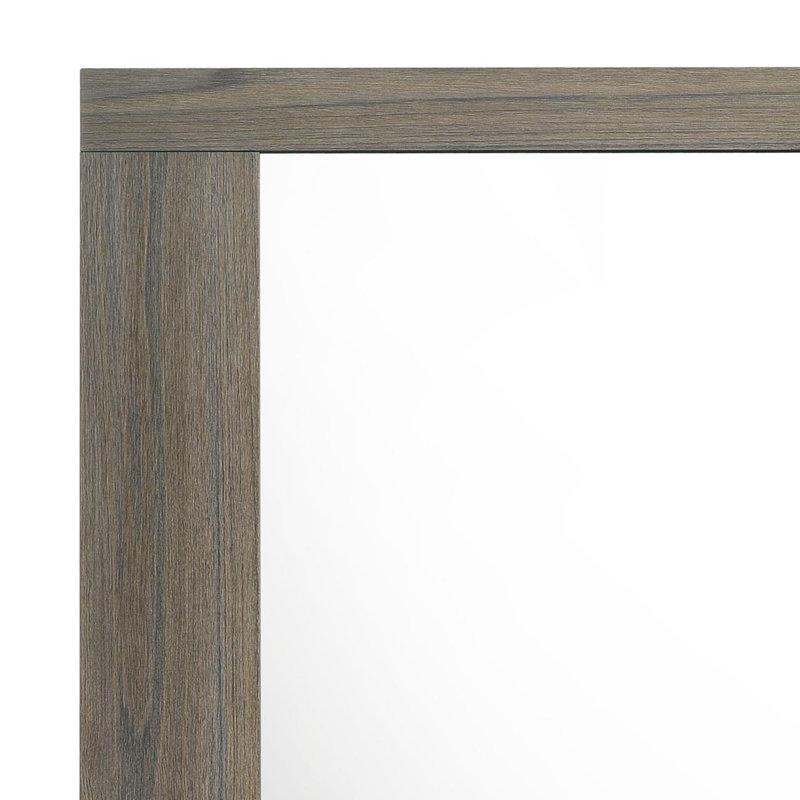 Commode miroir gris chêne