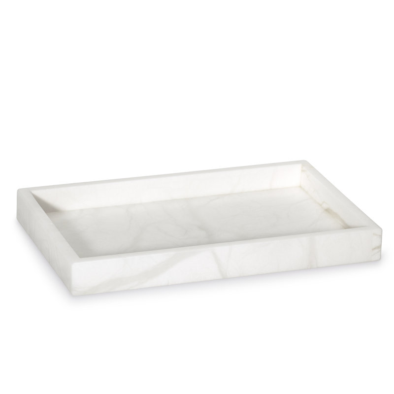 Alisa Bathroom Tray, White