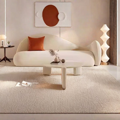 Comfortable soft sofa with solid wood frame
