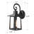 Basile Metal and Glass Wall Light