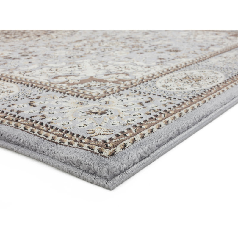 Tapis gris Devansh, Rectangle 2 pi 1 po x 3 pi 3 po