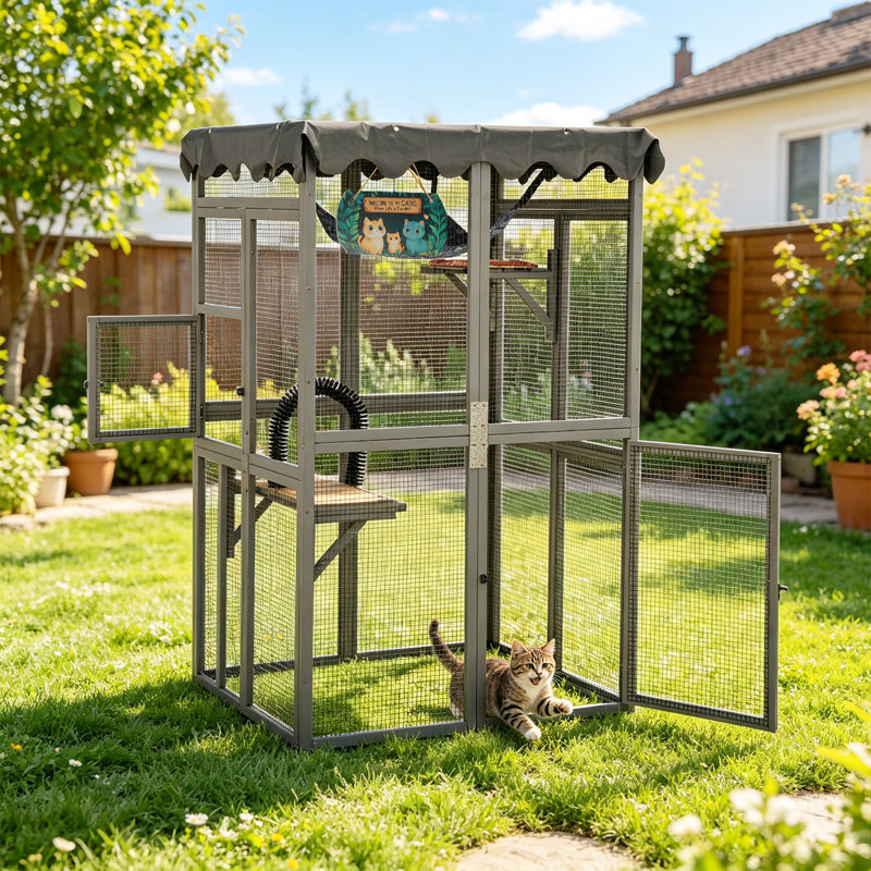 Cat Cage, Grey