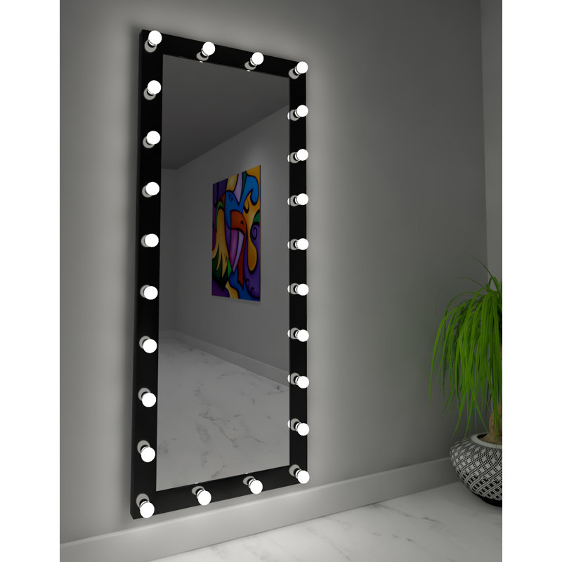 Miroir d’appoint Hollywood à intensité variable, Noir, 3000