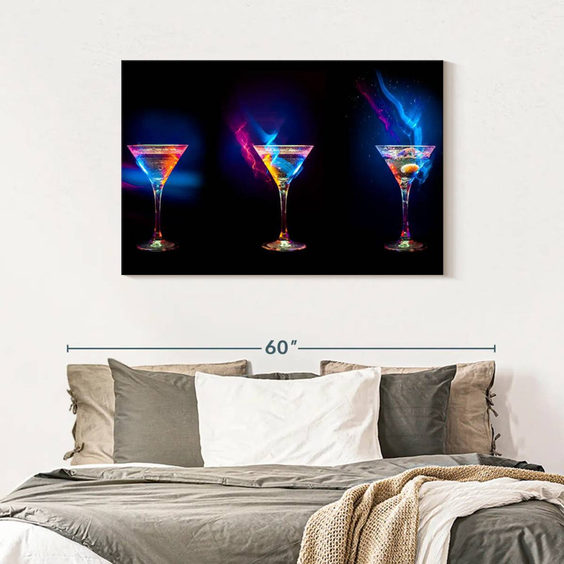 Yarlin flamboyant cocktails, H 30 po x l 45 po