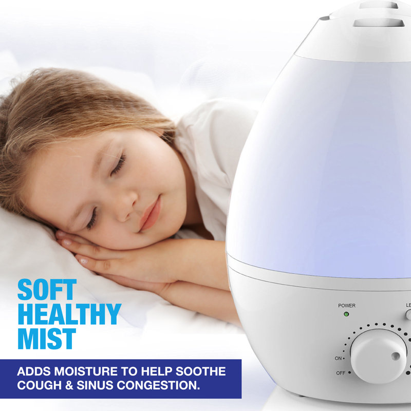 Ultrasonic Color-Changing Humidifier with Aroma Diffuser